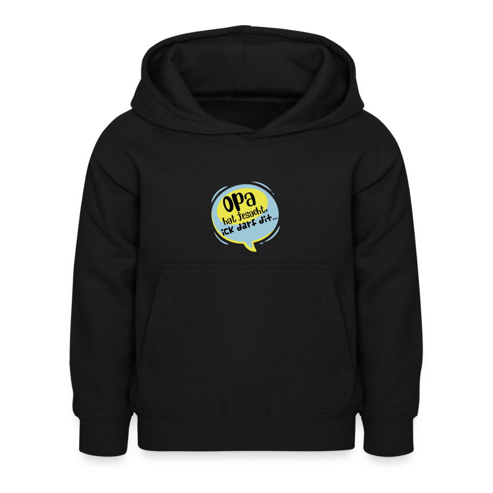 Ick darf dit! - Kinder Hoodie - Schwarz