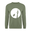 Hund am Fernsehturm - Unisex Pullover - Armeegrün