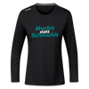 Muckis statt Schnuckis - Frauen Sport Langarmshirt - Schwarz