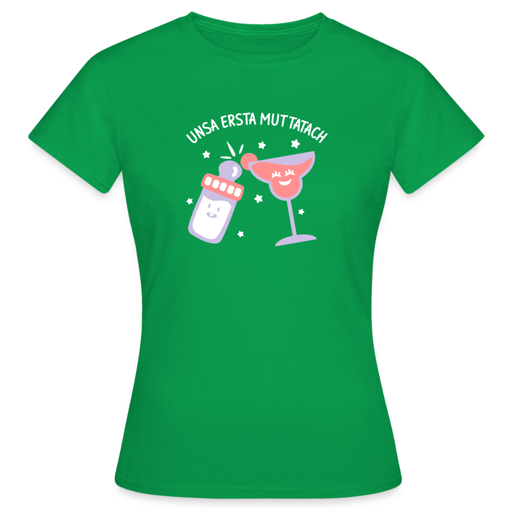 unsa ersta Muttatach - Frauen Premium T-Shirt - Kelly Green