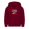 Motivation Wird Jeladen Warten - Kinder Hoodie - Bordeaux