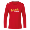 Episch! Von Jeburt an - Frauen Sport Langarmshirt - Rot