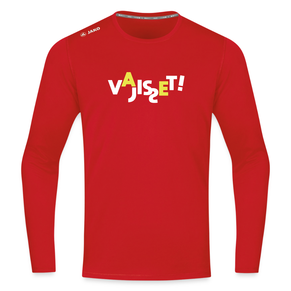 VAJISSET - Männer Sport Langamshirt - Rot