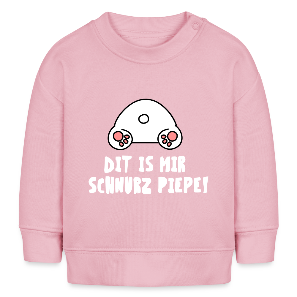 Dit is mir Schnurz Piepe - Baby Bio Pullover - Hellrosa