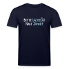 Bitte lächeln! Hast Zähne! - Unisex Bio T-Shirt - Navy