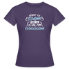 Könnt' ick fliejen, wär ick zu faul zum Flüjelschlagen - Frauen Premium T-Shirt - Dunkellila