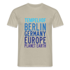 Tempelhof Planet Earth - Männer Premium T-Shirt - Sandbeige