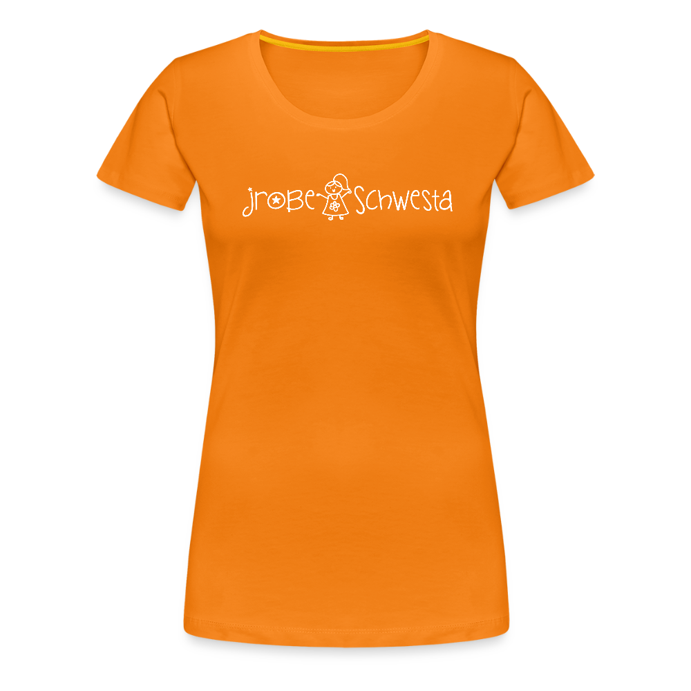 Meene Schwesta - Frauen Premium T-Shirt - Orange