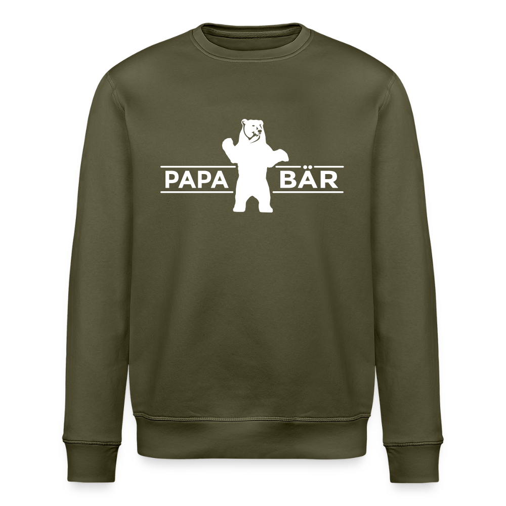 Papa Bär - Unisex Bio Sweatshirt - Khaki