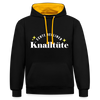 Echte Berliner Knalltüte - Kontrast Hoodie - Schwarz/Gold
