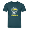 Lass Sonne rin, dit Jraue draußen! - Unisex Bio T-Shirt - Dunkles Petrol