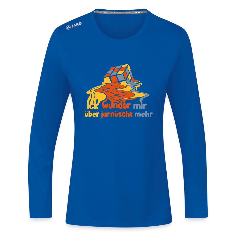Ick Wunder Mir - Frauen Sport Langarmshirt - Royalblau