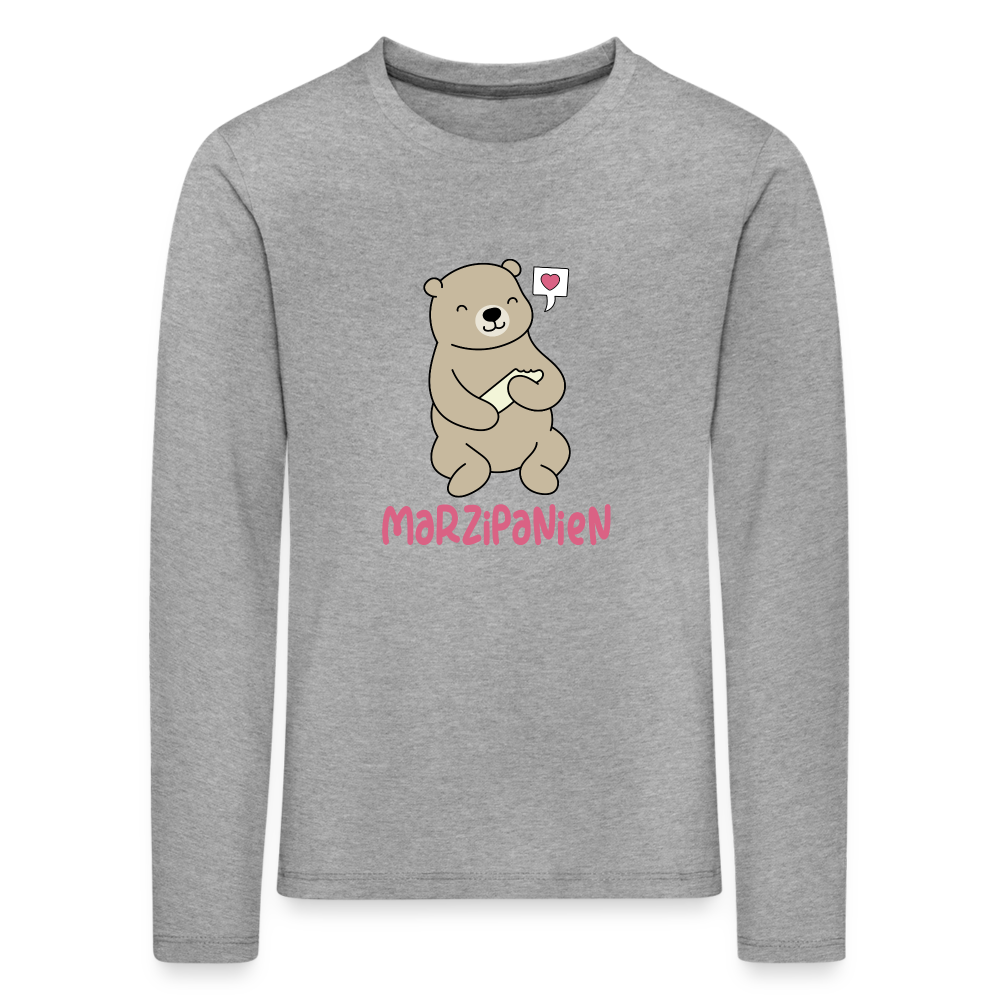 Marzipanien - Kinder Langarmshirt - Grau meliert