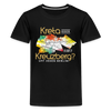 Kreta oder Kreuzberg - Teenager Premium T-Shirt - Schwarz