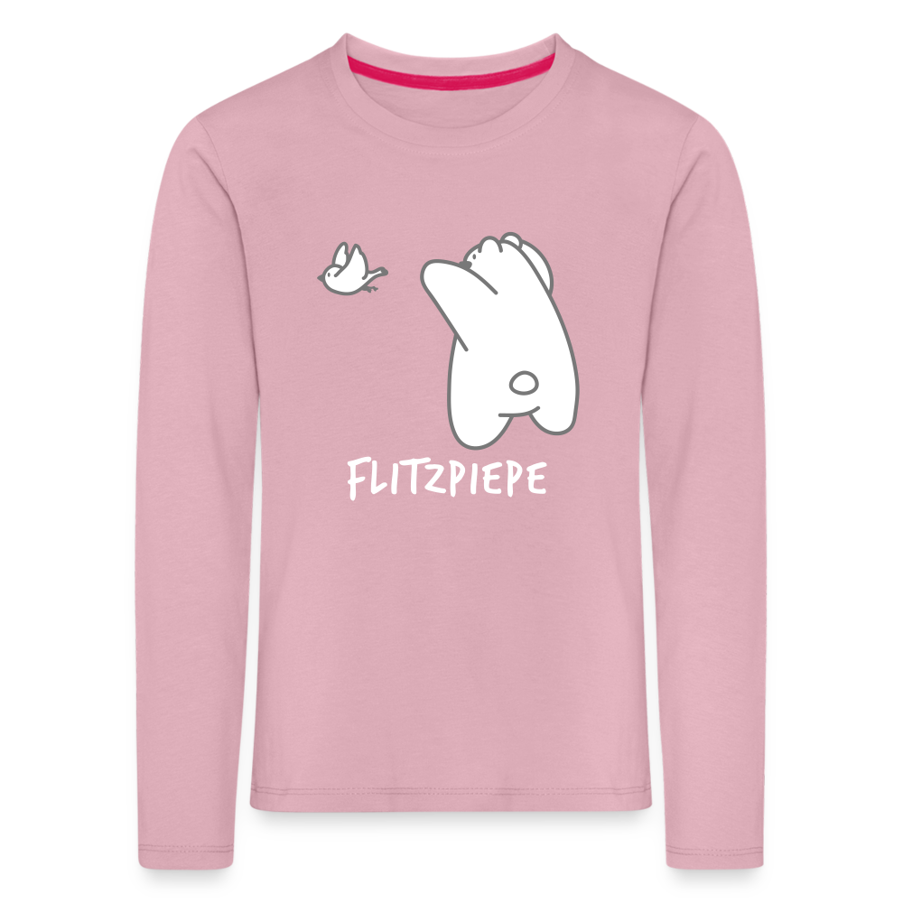 Flitzpiepe - Kinder Langarmshirt - Hellrosa