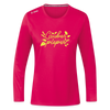 Laubenpieper - Frauen Sport Langarmshirt - dunkles Pink