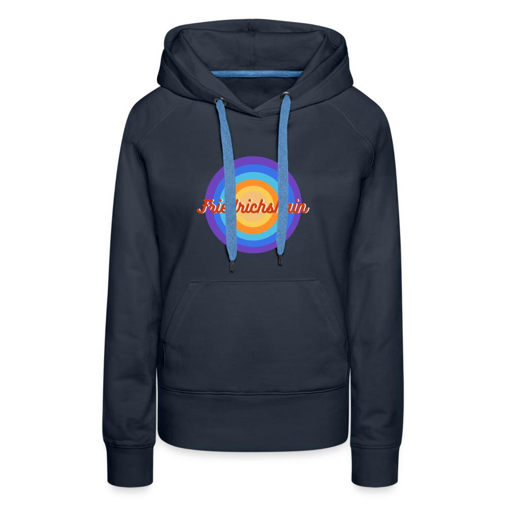 Friedrichshain Retro - Frauen Premium Hoodie - Navy