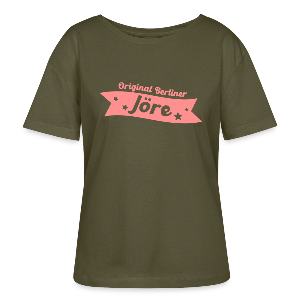 Berliner Jöre - Relaxed Rundhals Frauen Bio-T-Shirt - Khaki