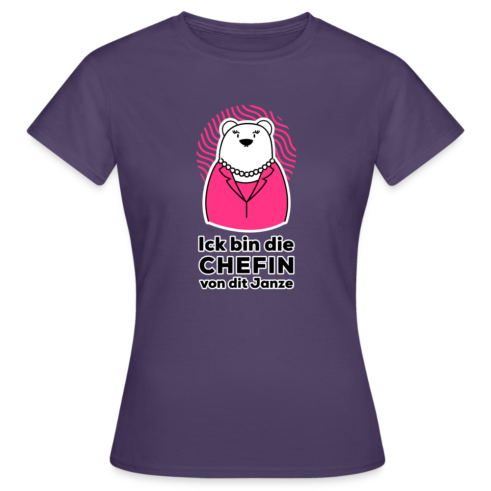 Chefin - Frauen Premium T-Shirt - Dunkellila