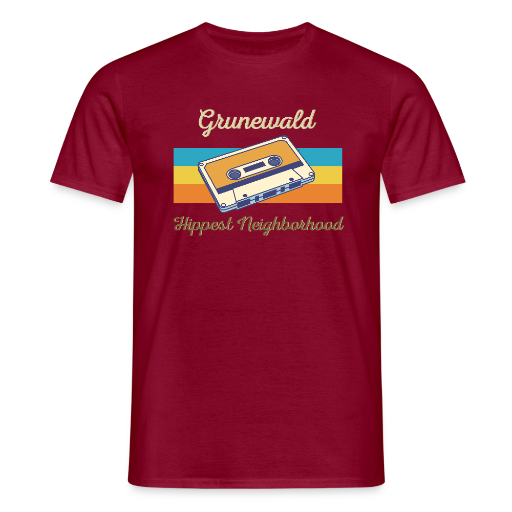 Grunewald Hippest Neighborhood - Männer Premium T-Shirt - Ziegelrot