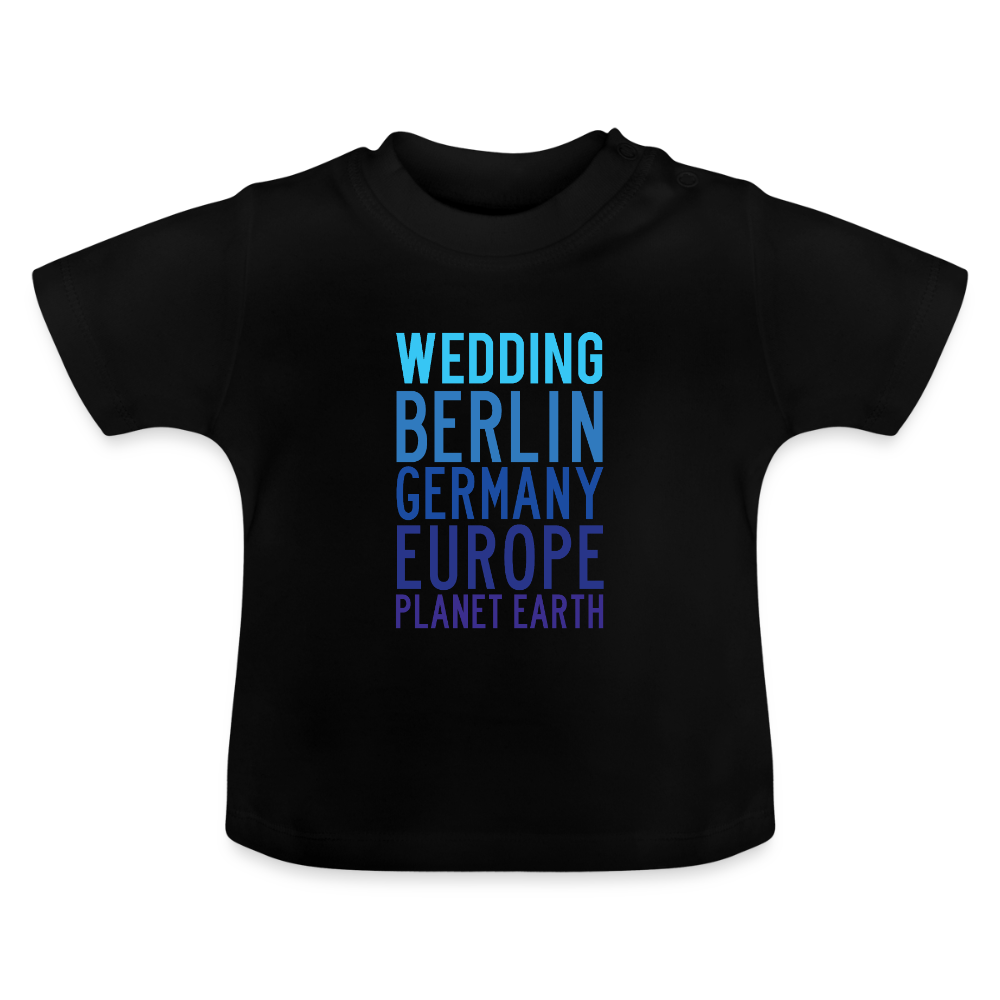 Wedding Planet Earth - Baby T-Shirt - Schwarz