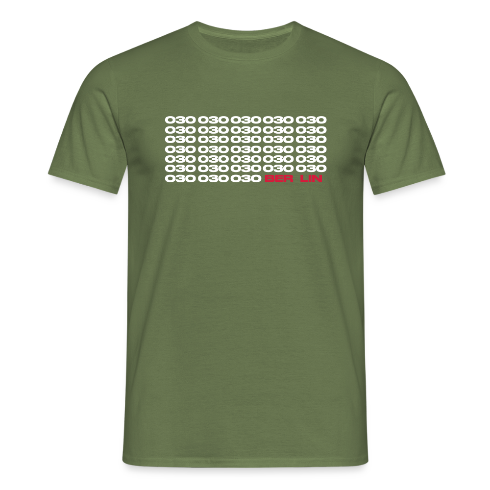 030 Berlin - Männer Premium T-Shirt - Militärgrün