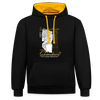 Scharbeutz oder Schöneberg - Kontrast Hoodie - Schwarz/Gold