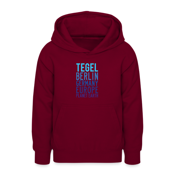 Tegel Planet Earth - Teenager Hoodie - Bordeaux
