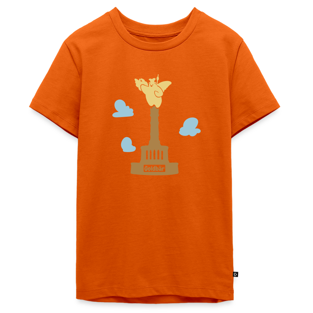 Gold Bär - Teenager Premium T-Shirt - Orange