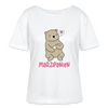 Marzipanien - Relaxed Rundhals Frauen Bio-T-Shirt - Weiß