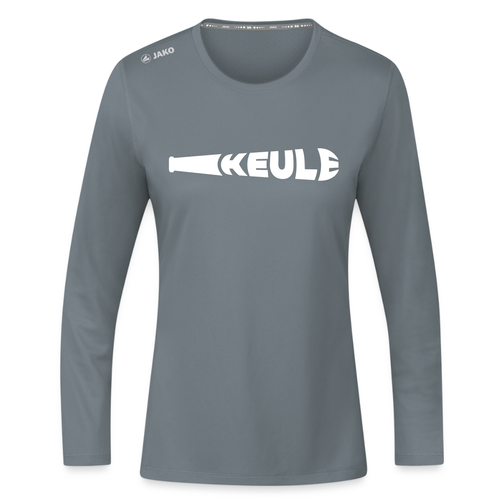 Keule - Frauen Sport Langarmshirt - Grau