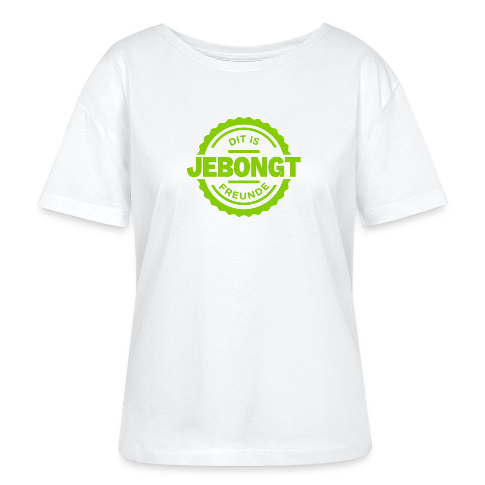 Jebongt Freunde - Relaxed Rundhals Frauen Bio-T-Shirt - Weiß