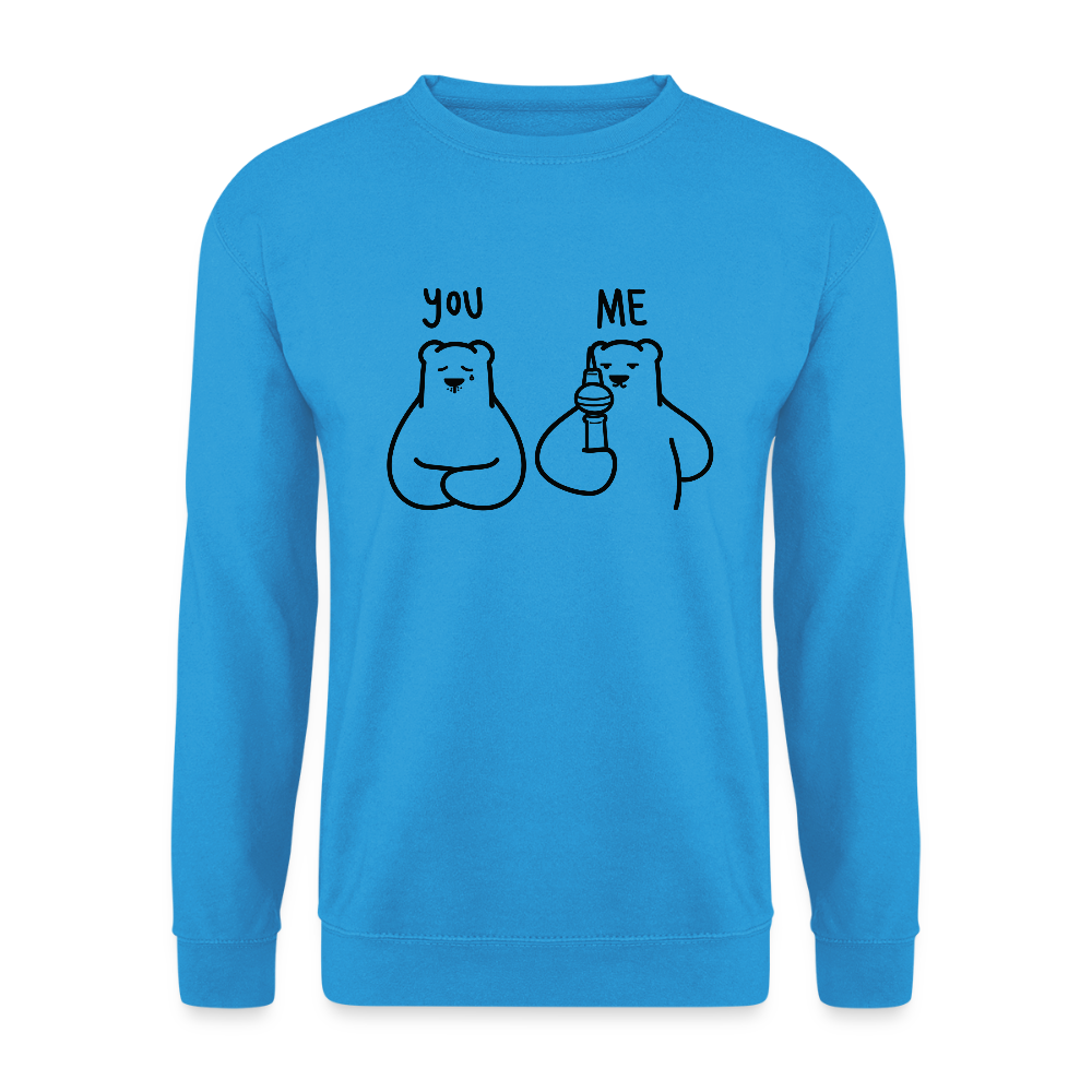 Lieber Berliner schwarz - Unisex Pullover - Meeresblau