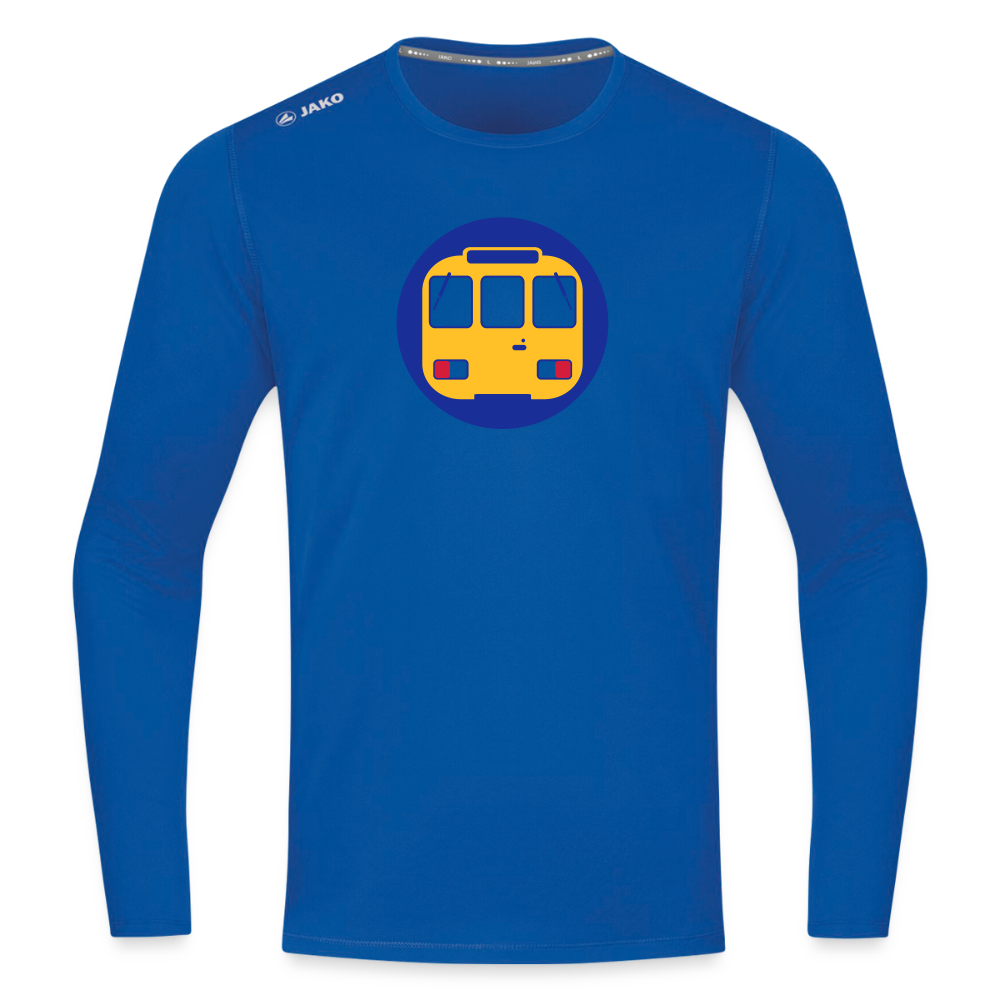 U-Bahntunnel - Männer Sport Langamshirt - Royalblau