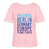 Kreuzberg - Planet Earth - Relaxed Rundhals Frauen Bio-T-Shirt - Hellrosa
