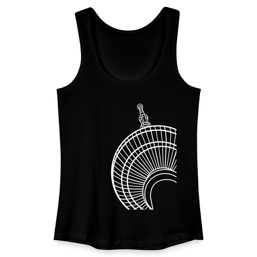 Der Turm von unten - weiß - Frauen Bio Tank Top - Schwarz