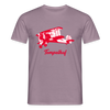 Tempelhof Flugzeug rot - Männer Premium T-Shirt - Lilagrau