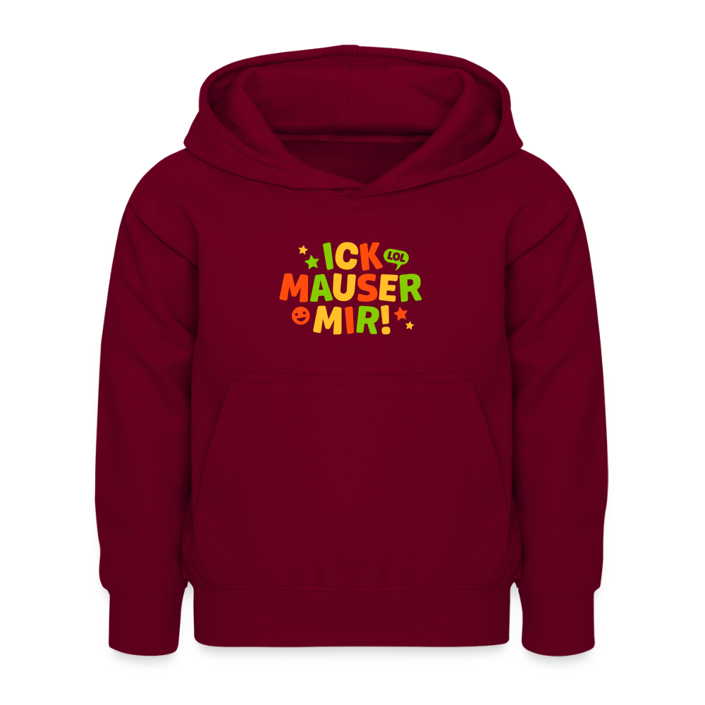 ick mauser - Kinder Hoodie - Bordeaux