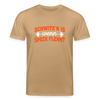 Schwitz'n is wenn Speck flennt - Unisex Bio T-Shirt - Karamell