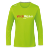Viech Modus 100% - Frauen Sport Langarmshirt - Neongrün
