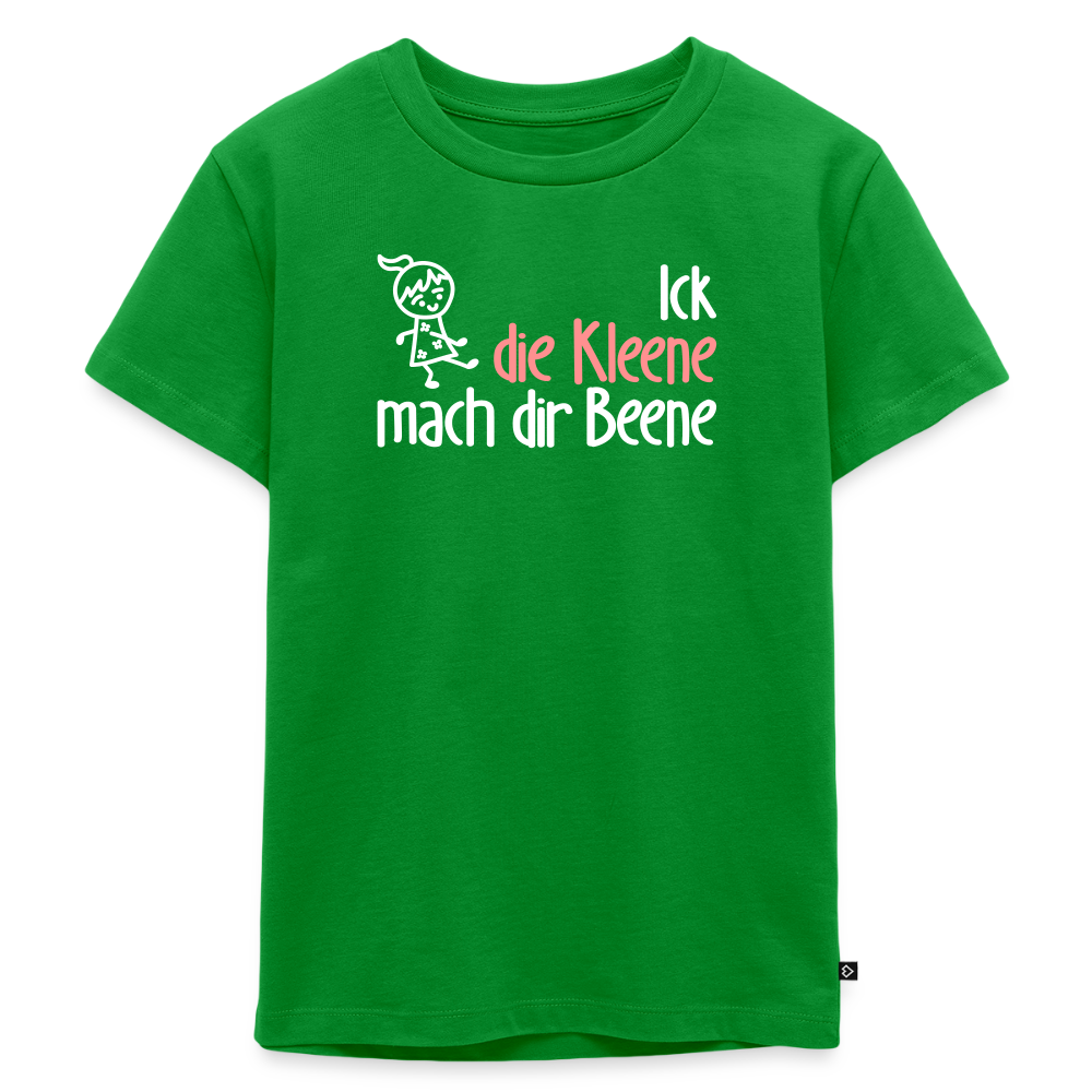 Ick, die Kleene, mach dir Beene! - Kinder Premium T-Shirt - Grün