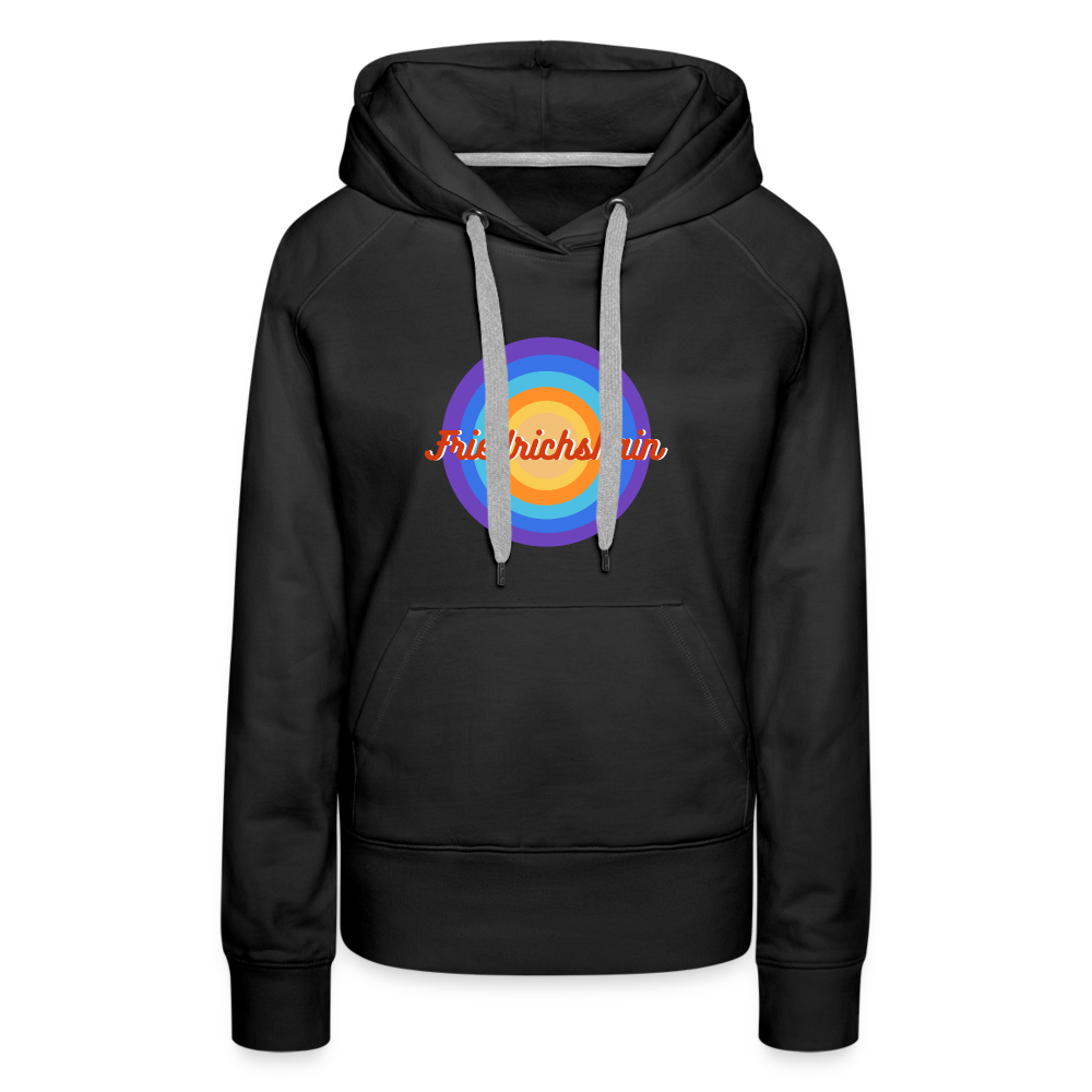 Friedrichshain Retro - Frauen Premium Hoodie - Schwarz