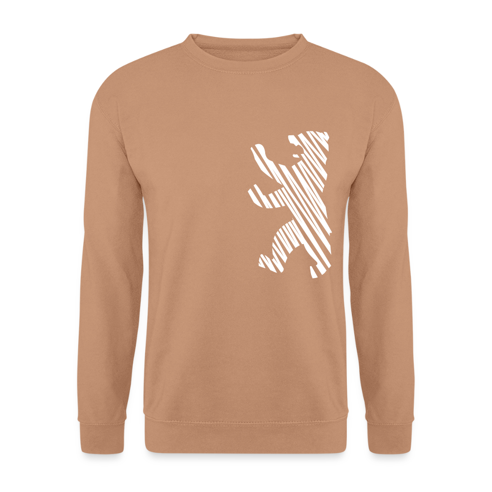 Berliner Bär im Netz - weiß - Unisex Pullover - Mocca