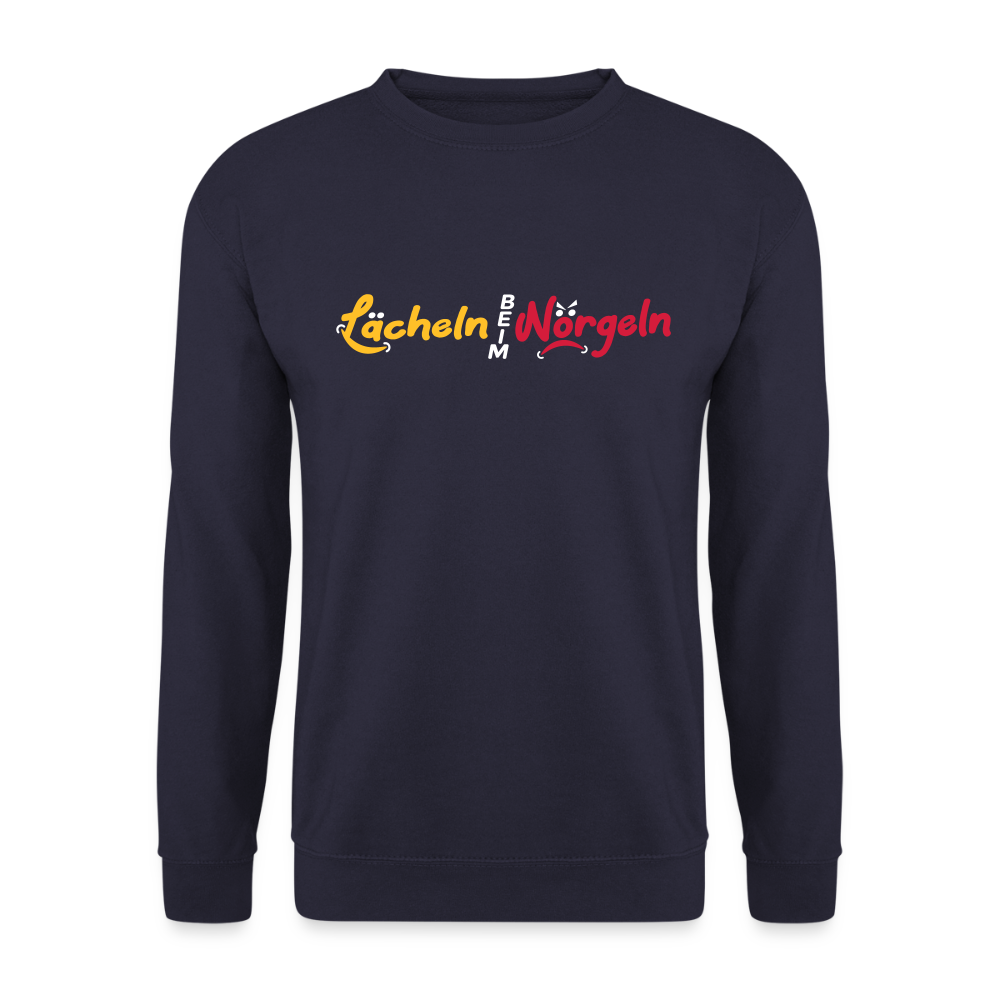 Lächeln beim Nörgeln - Unisex Pullover - Navy