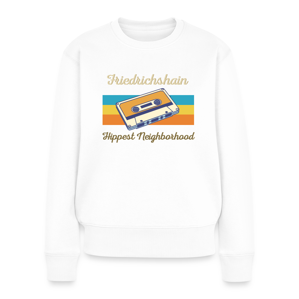 Friedrichshain Hippest Neighborhood - Frauen Premium Pullover - Weiß