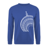 Der Turm von unten - weiß - Unisex Pullover - Royalblau