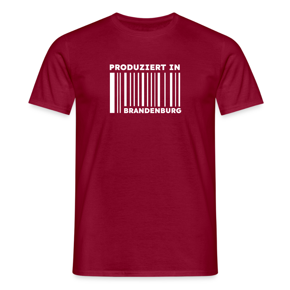 PRODUZIERT IN BRANDENBURG - Männer Premium T-Shirt - Ziegelrot