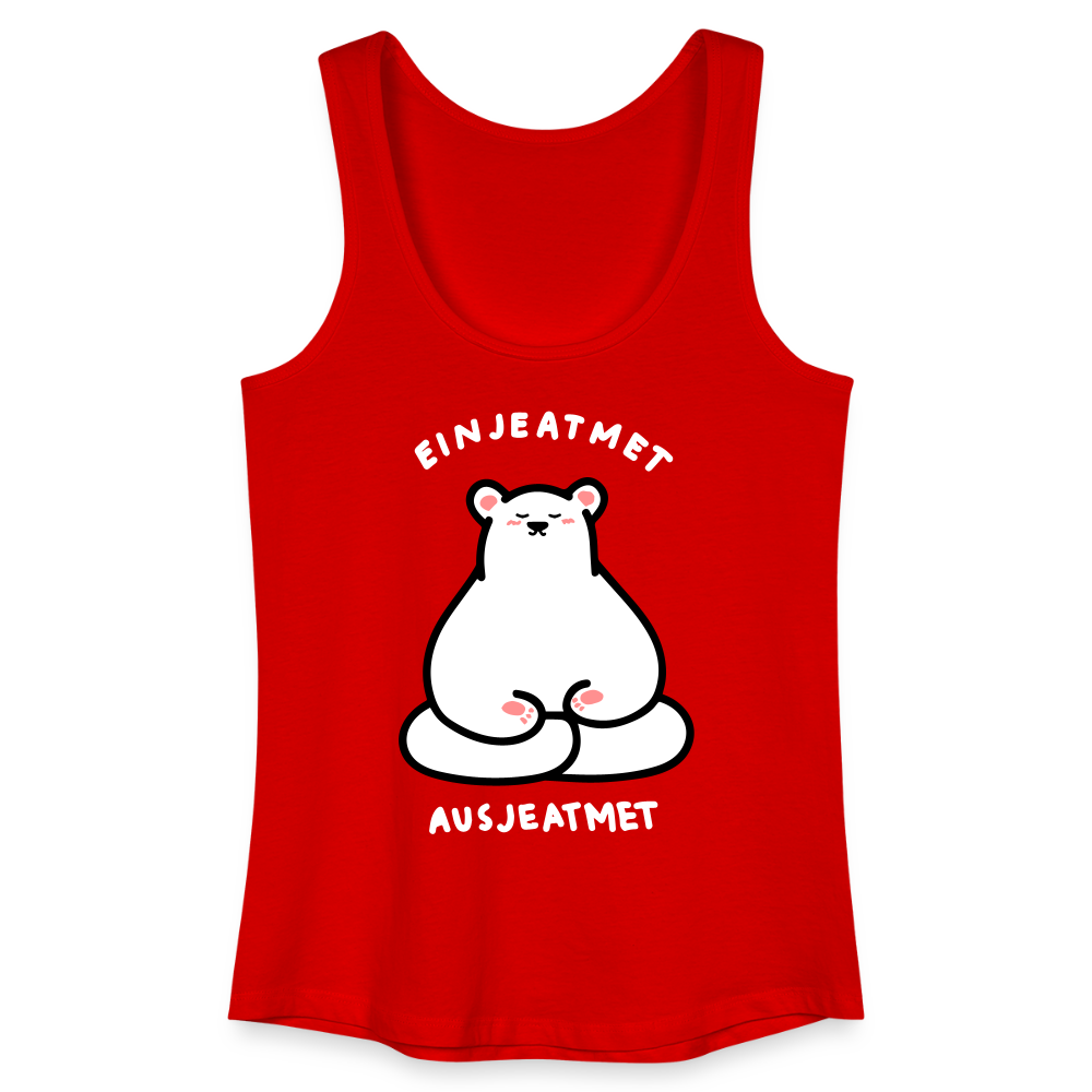 Einjeatmet - Frauen Bio Tank Top - Rot
