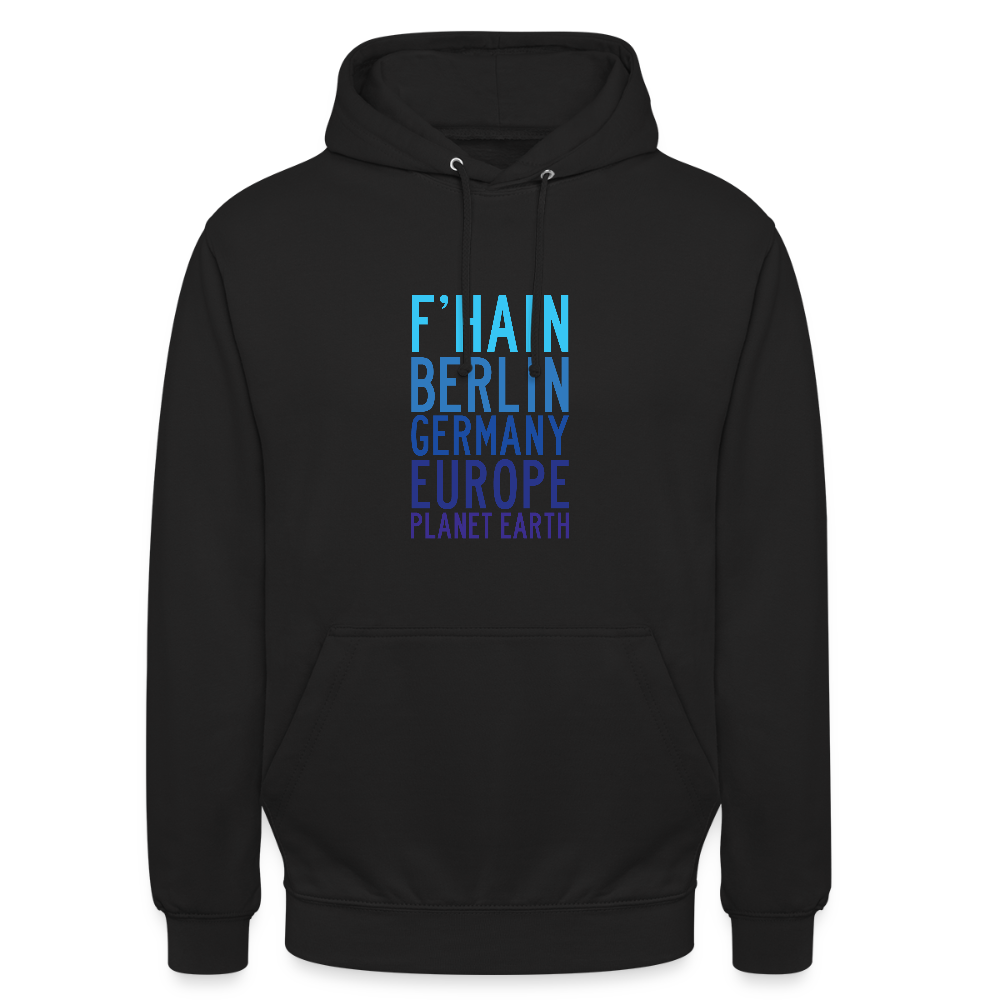 F'hain - Planet Earth - Unisex Hoodie - Schwarz