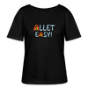 Allet Easy! - Relaxed Rundhals Frauen Bio-T-Shirt - Schwarz